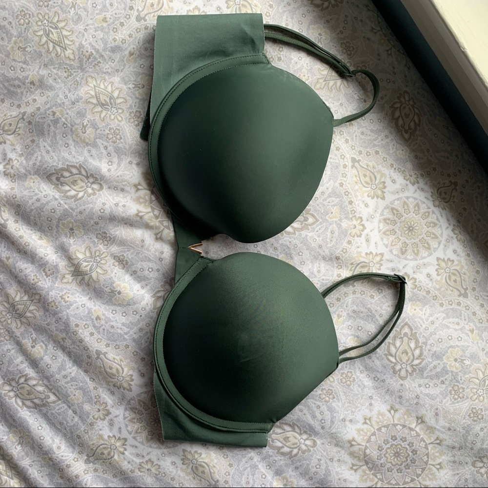 Green sexy illusions push up bra (34DD)
